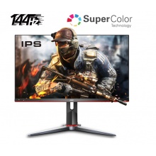 AOC 27英寸 IPS 广色域 144Hz HDREffect技术 直男小钢炮 人体工学支架 游戏电竞显示器