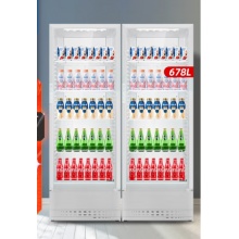 海尔（Haier）冰柜立式风冷无霜展示柜678升/339JN两台 风冷无霜